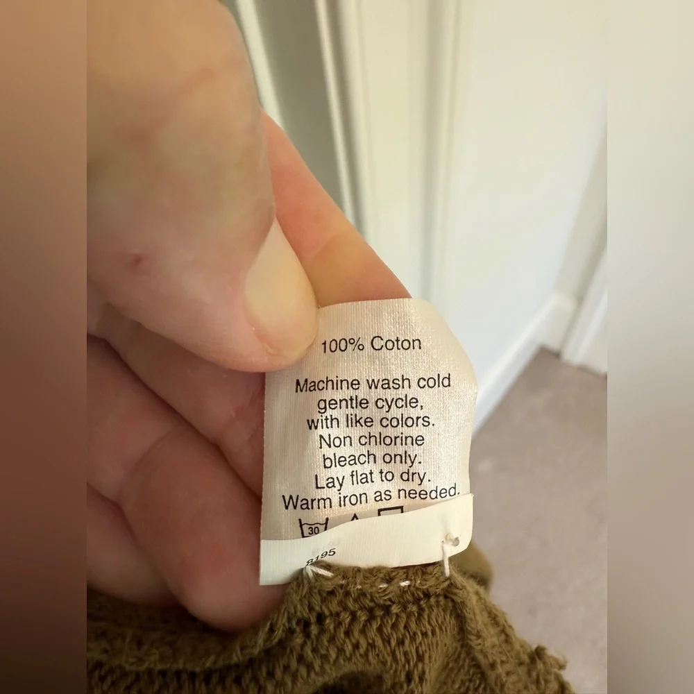J Crew Women's Brown Open Front Cardigan Sweater Size XL